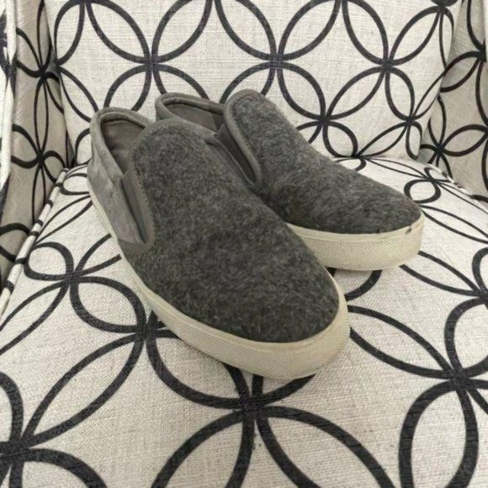 Vince Gray Wool‎ Suede Athletic Shoes